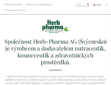 Tablet Screenshot of herb-pharma.cz